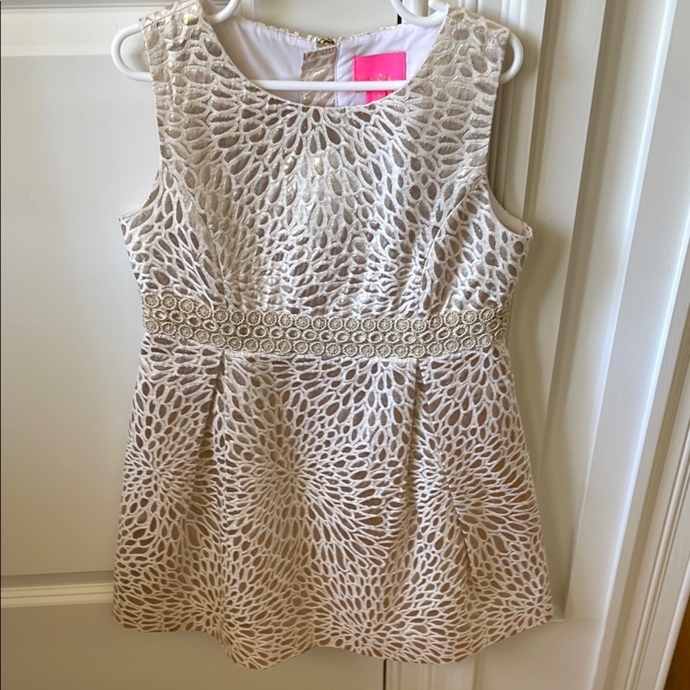 Lilly Pulitzer Kids Gold Francie Dress
